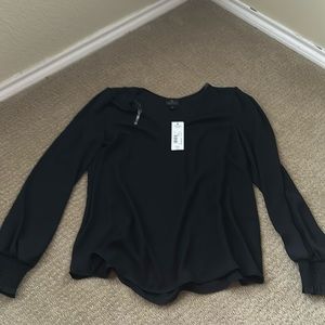 nwt Black long sleeve shirt size Small